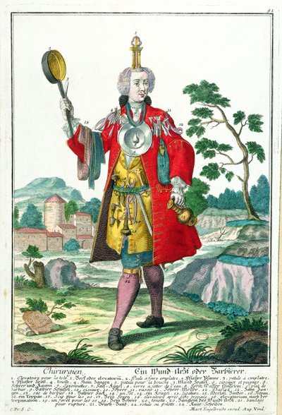 Der Chirurg, ca. 1735 von Martin Engelbrecht